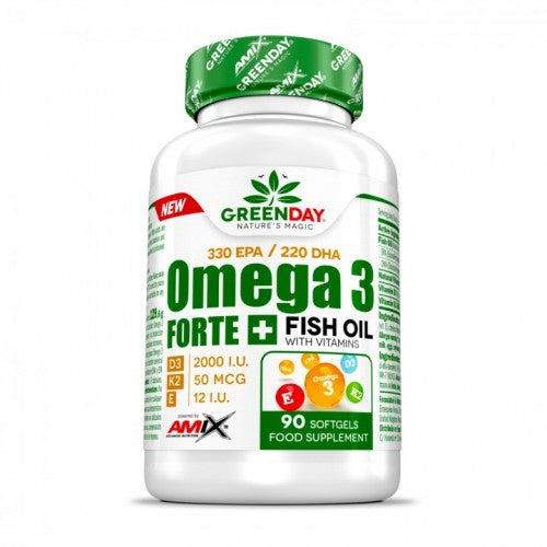 Amix Omega 3 Forte + in the white background