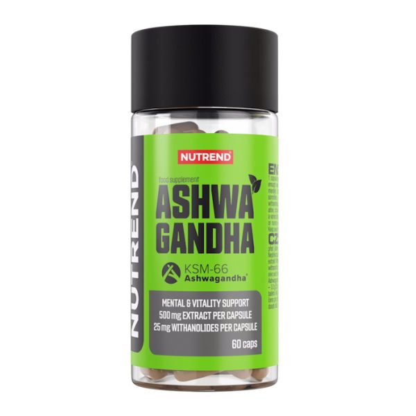 Nutrend Ashwagandha in the white background